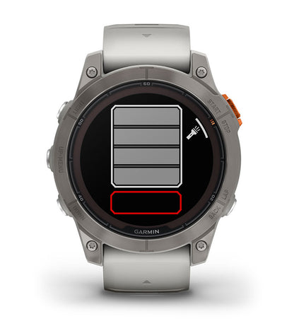 Garmin Fēnix 7 Pro Sapphire Solar Multisport GPS Smartwatch - Fog Gray/Ember Orange