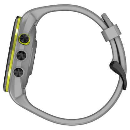 Garmin Approach S70 42mm Black/Amp Yellow Ceramic Bezel with Powder Gray Silicone Band