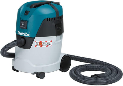 Makita 25.0 L Push and Clean L Class Dust Extractor 9.4A for Wet & Dry Cleaning