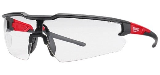 Milwaukee Anti Fog Safety Glasses - Black/Red Frame