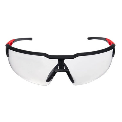 Milwaukee Anti Fog Safety Glasses - Black/Red Frame