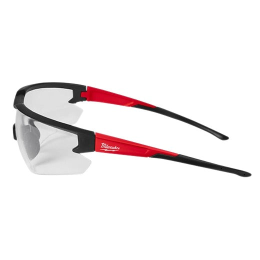 Milwaukee Anti Fog Safety Glasses - Black/Red Frame