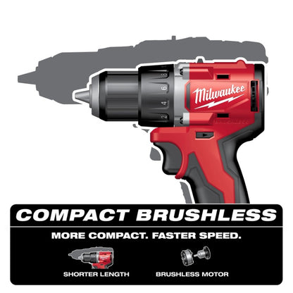 Milwaukee M118 18V 1/2" Lithium-Ion Brushless Cordless Compact Drill Driver - Tool Only