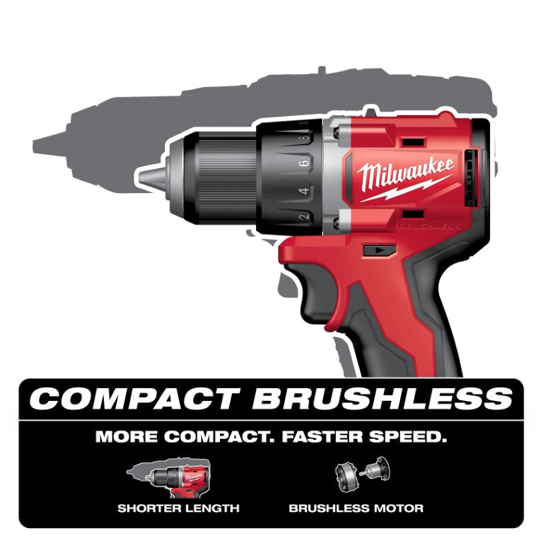 Milwaukee M118 18V 1/2" Lithium-Ion Brushless Cordless Compact Drill Driver - Tool Only