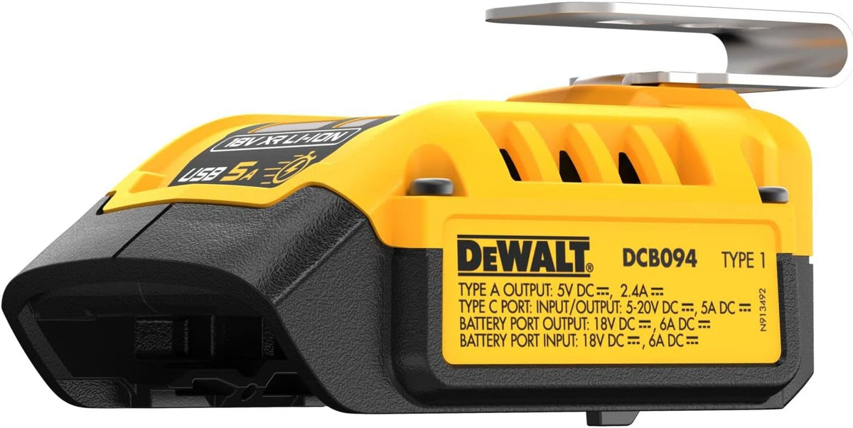 Dewalt Battery Charger & USB Wall Charging Kit