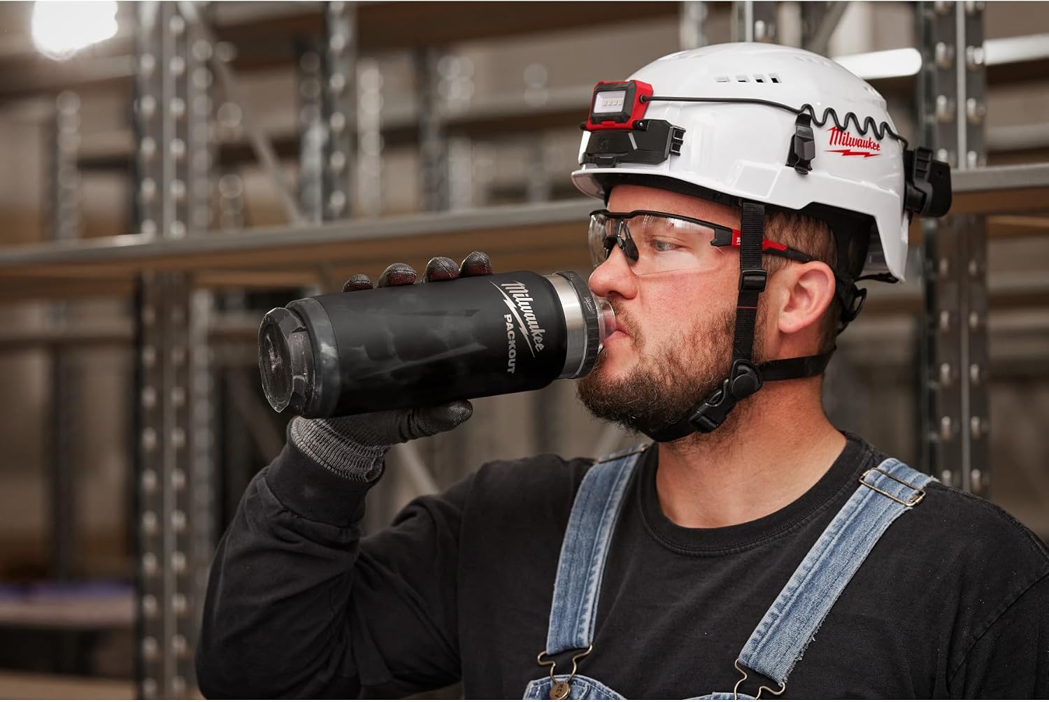 Milwaukee Packout 24OZ Insulated Bottle CL - Black