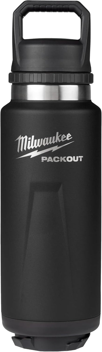 Milwaukee Packout 36OZ Insulated Bottle CL - Black
