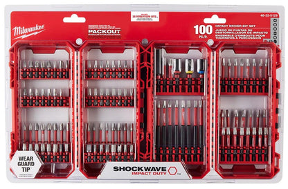 Milwaukee Tool Shockwave Impact Duty Driver Bit Set - 100 Pc