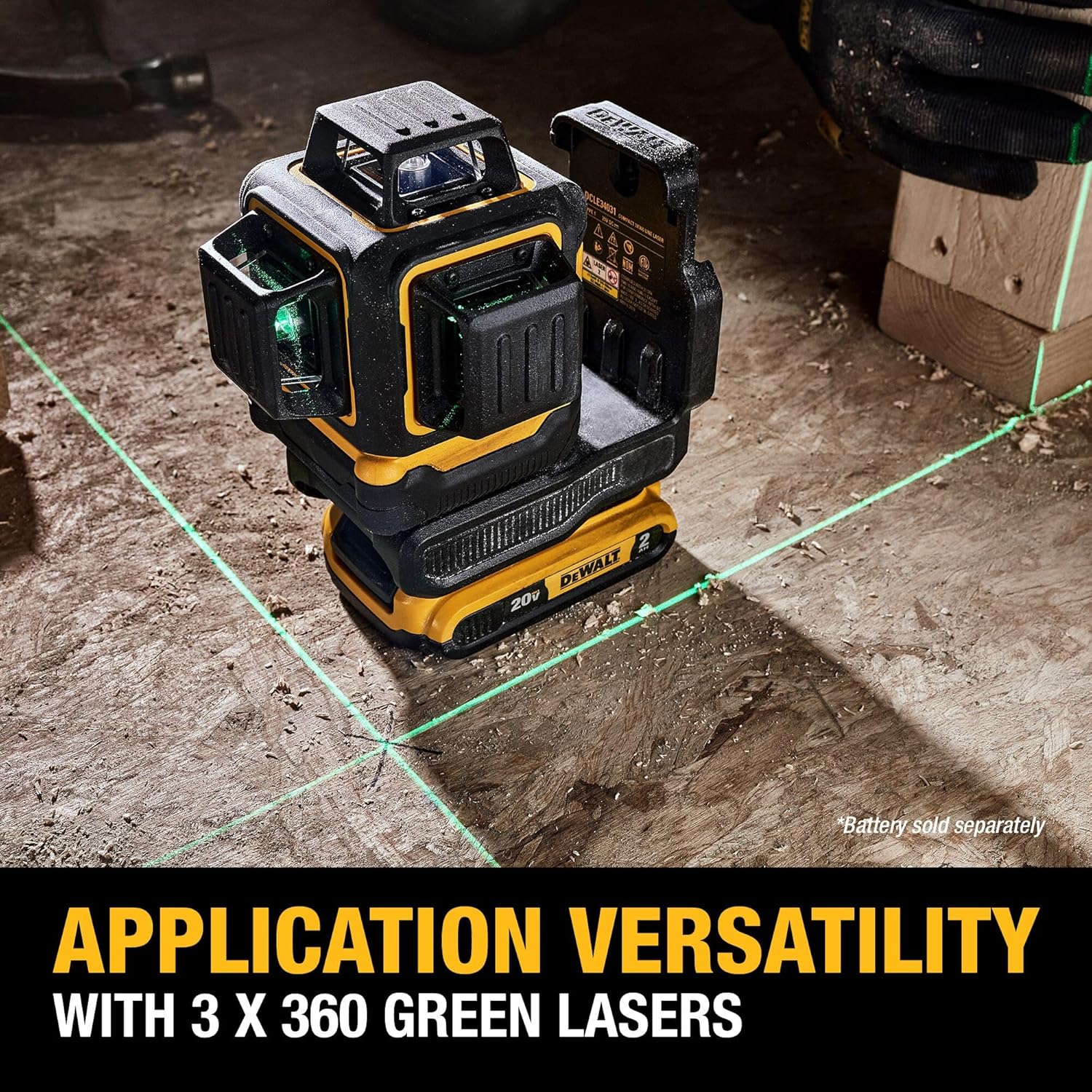 Dewalt 20V Max Laser Level - Bare Tool Only - Green