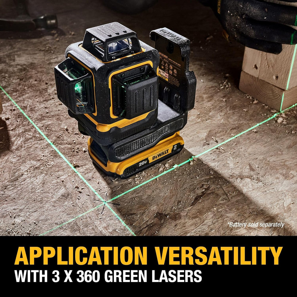 Dewalt 20V Max Laser Level - Bare Tool Only - Green