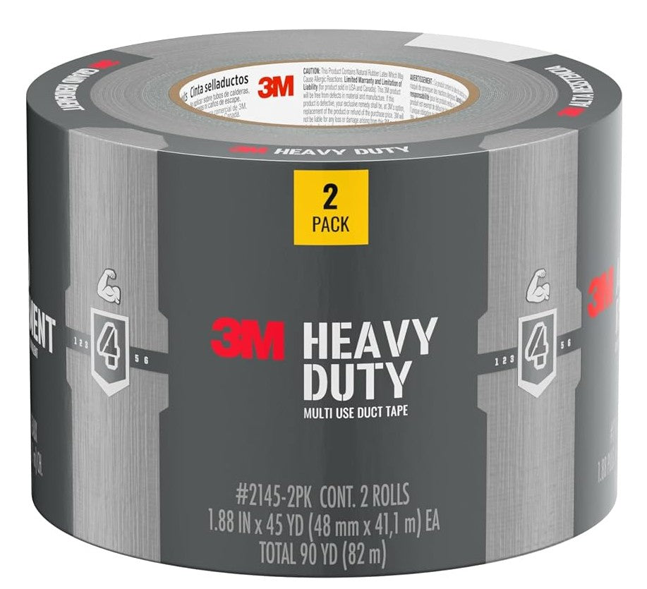 3M Heavy Duty Duct Tape - 2 Rolls