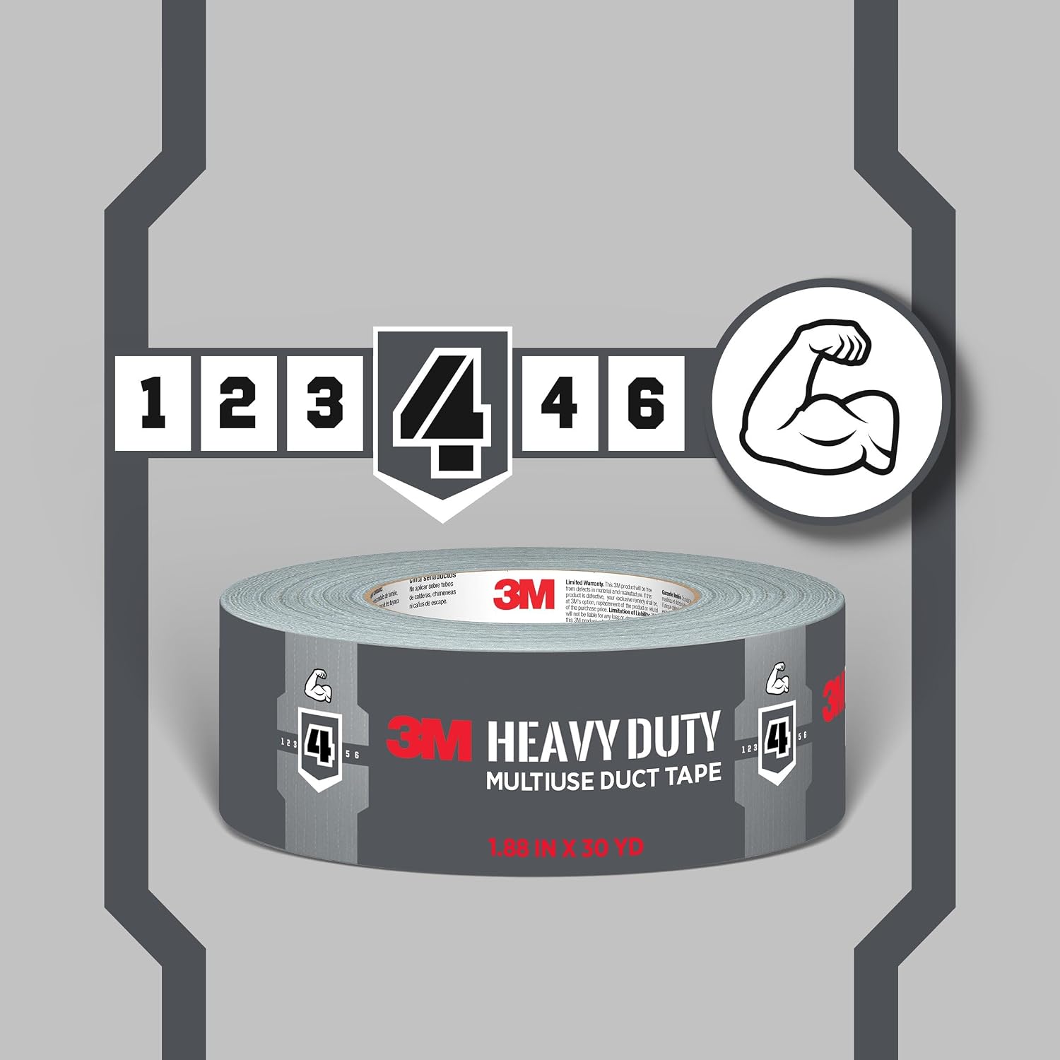3M Heavy Duty Duct Tape - 2 Rolls