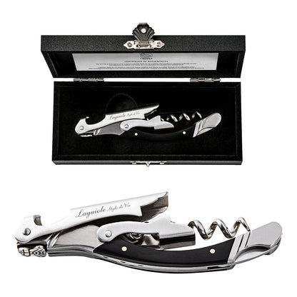 Laguiole Luxury Line Black Corkscrew