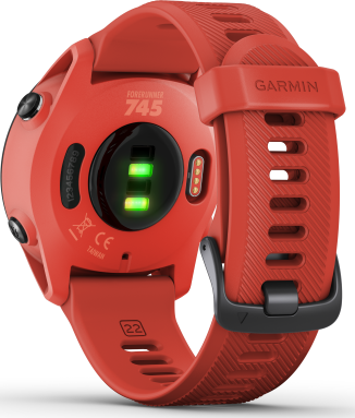 Garmin Forerunner 745, GPS running watch-Red