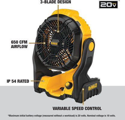 Dewalt 20V MAX Jobsite Fan Tool Only