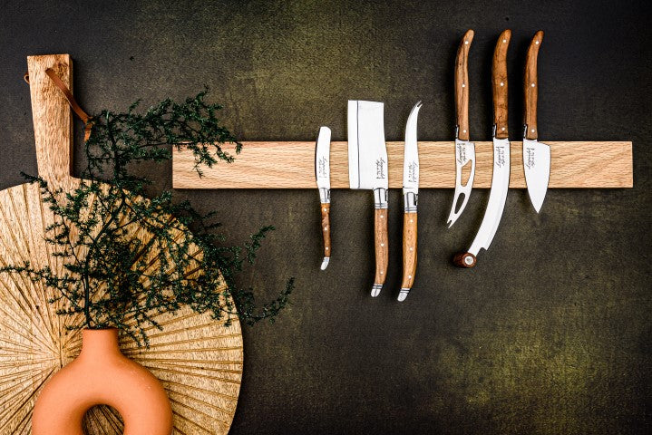 Laguiole Luxury Line Cheese Knives Set of 3 - Mixed Woods