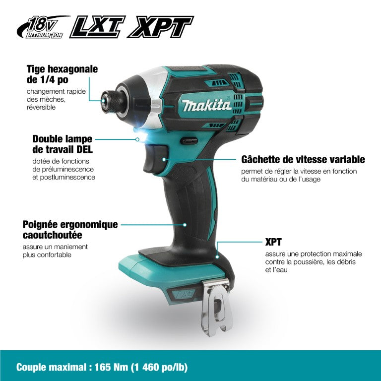 Makita 18V Lxt Lithium-Ion Cordless 1/4" Hex Impact Driver - Tool Only