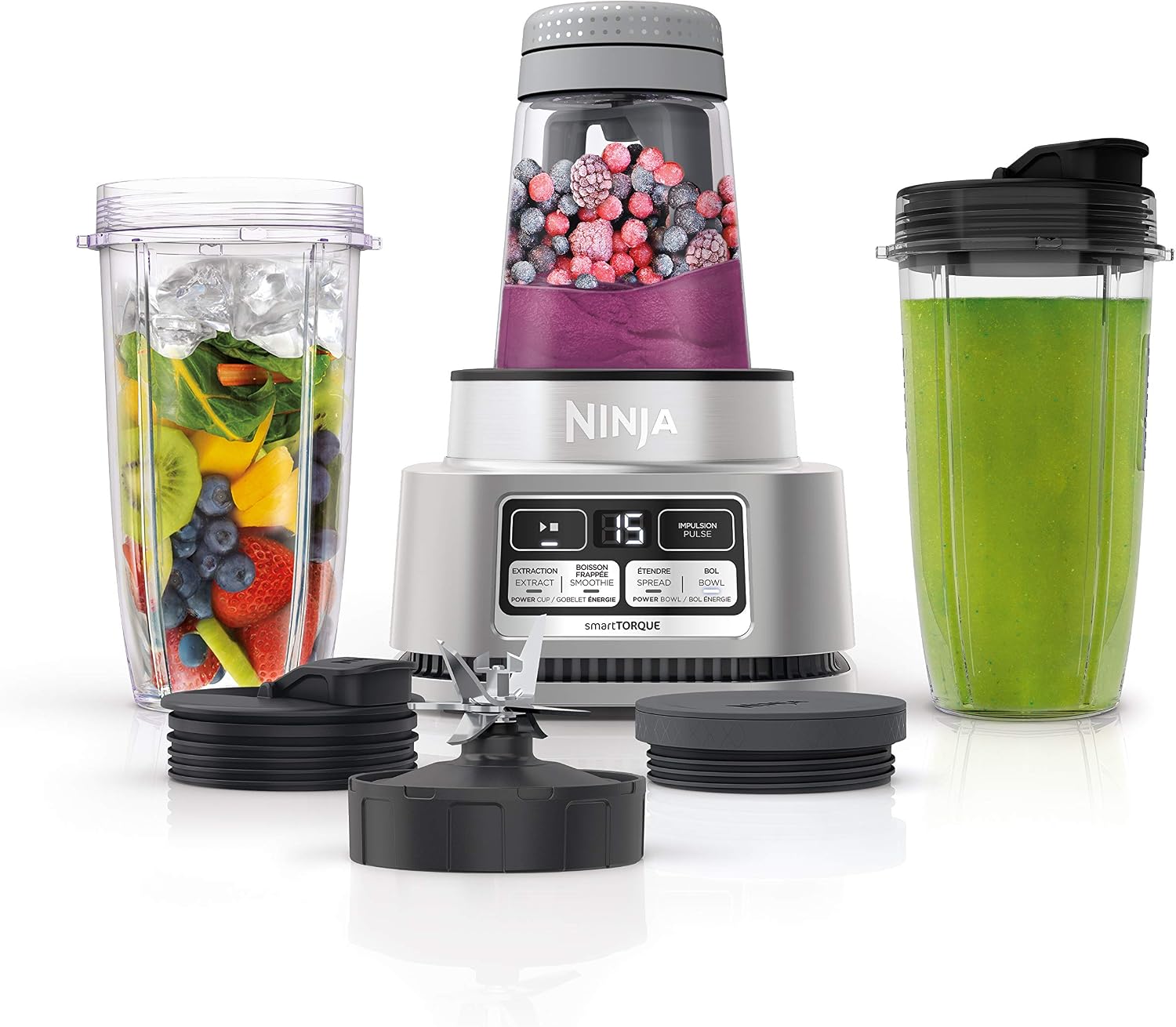 Ninja Foodi Power Nutri Duo Smoothie Bowl Maker & Blender - Grey