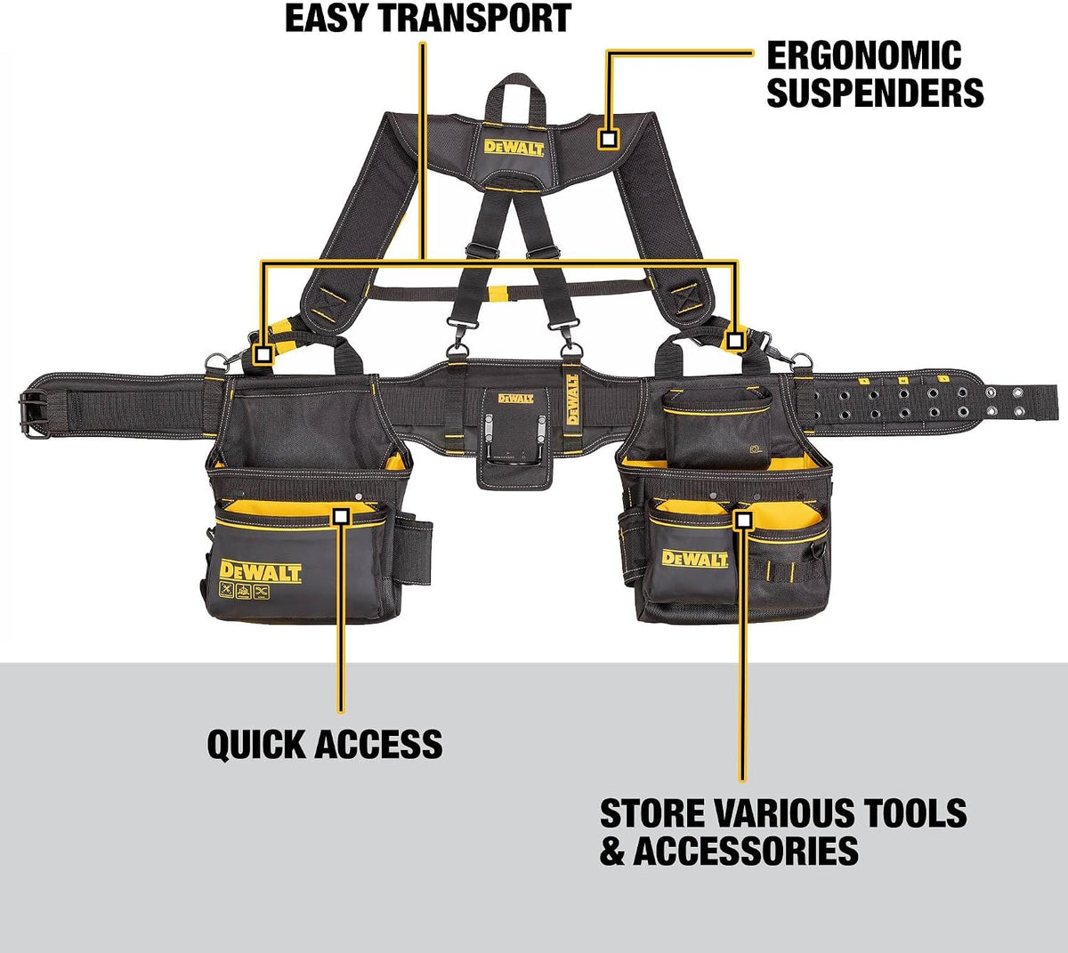 Dewalt Professional Tool Rig with Suspenders