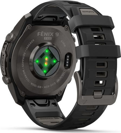 Garmin Fenix 9 Pro Inreach 47mm Titane - Gris Carbone