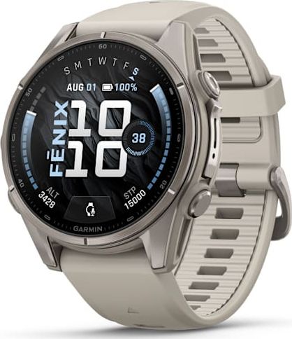 Garmin Fenix 9 43mm Titanium - Fog Gray
