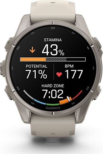 Garmin Fenix 9 43mm Titanium - Fog Gray