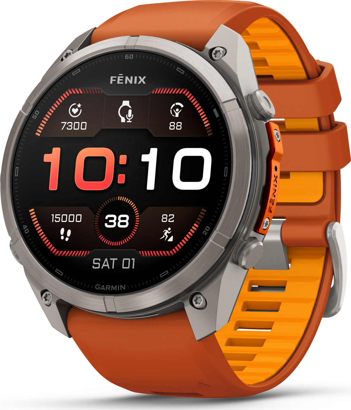 Garmin Fenix 9 Pro 51mm Titanium - Autumn Orange