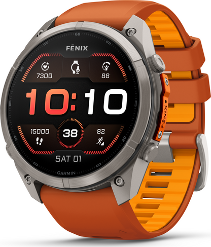 Garmin Fenix 9 Pro 51mm Titanium - Autumn Orange