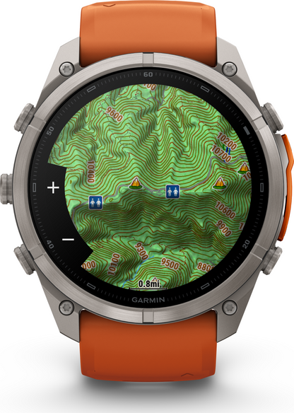 Garmin Fenix 9 Pro 51mm Titanium - Autumn Orange