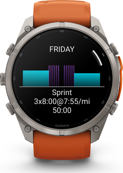 Garmin Fenix 9 Pro 51mm Titanium - Autumn Orange