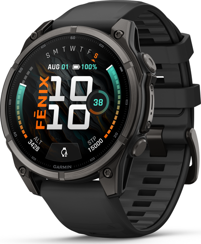 Garmin Fenix 9 47mm Titanium - Carbon Gray