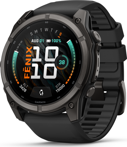 Garmin Fenix 9 51mm Titanium - Carbon Gray