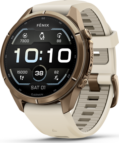 Garmin Fenix 9 Pro 43mm Titanium - Autumn Gold