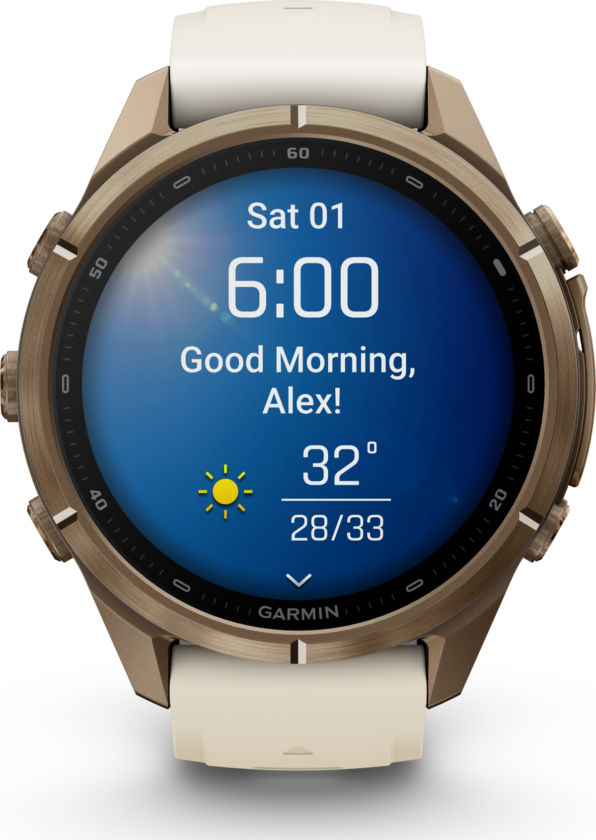 Garmin Fenix 9 Pro 43mm Titanium - Autumn Gold
