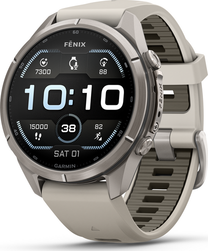 Garmin Fenix 9 Pro 43mm Titanium - Fog Gray