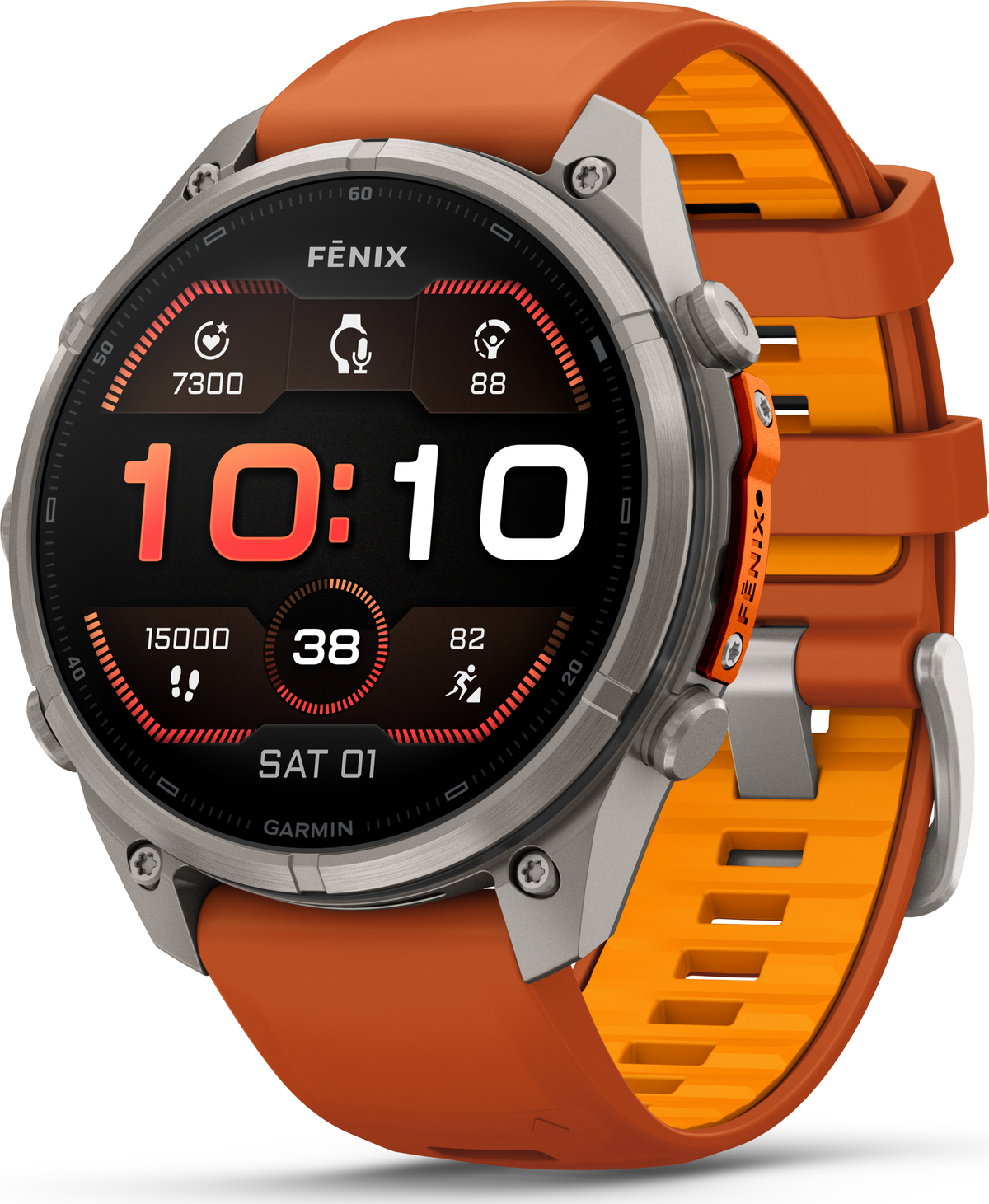 Garmin Fenix 9 Pro 47mm Titanium - Autumn Orange