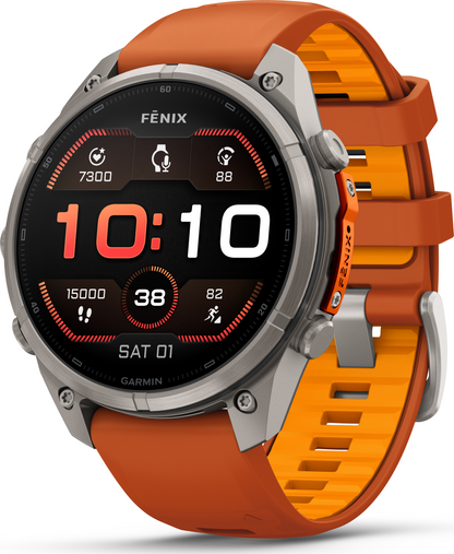 Garmin Fenix 9 Pro 47mm Titanium - Autumn Orange