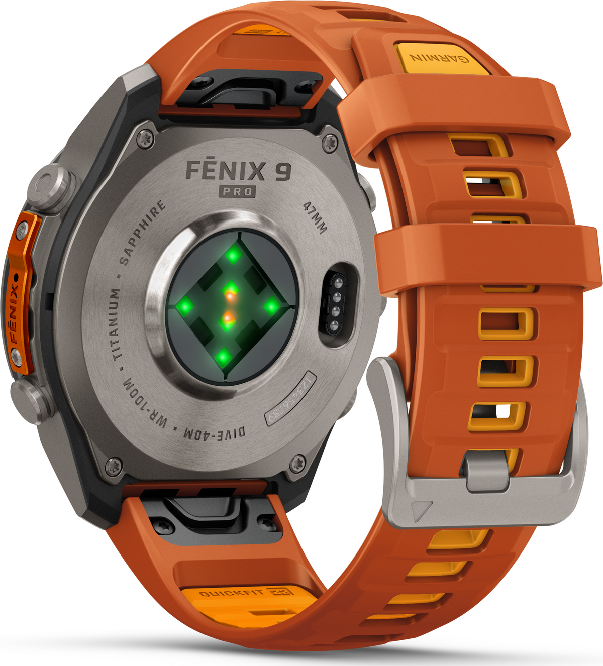 Garmin Fenix 9 Pro 47mm Titanium - Autumn Orange