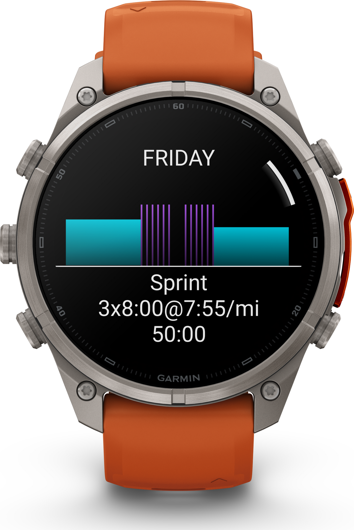 Garmin Fenix 9 Pro 47mm Titanium - Autumn Orange