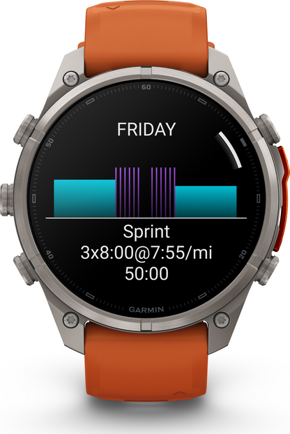 Garmin Fenix 9 Pro 47mm Titanium - Autumn Orange