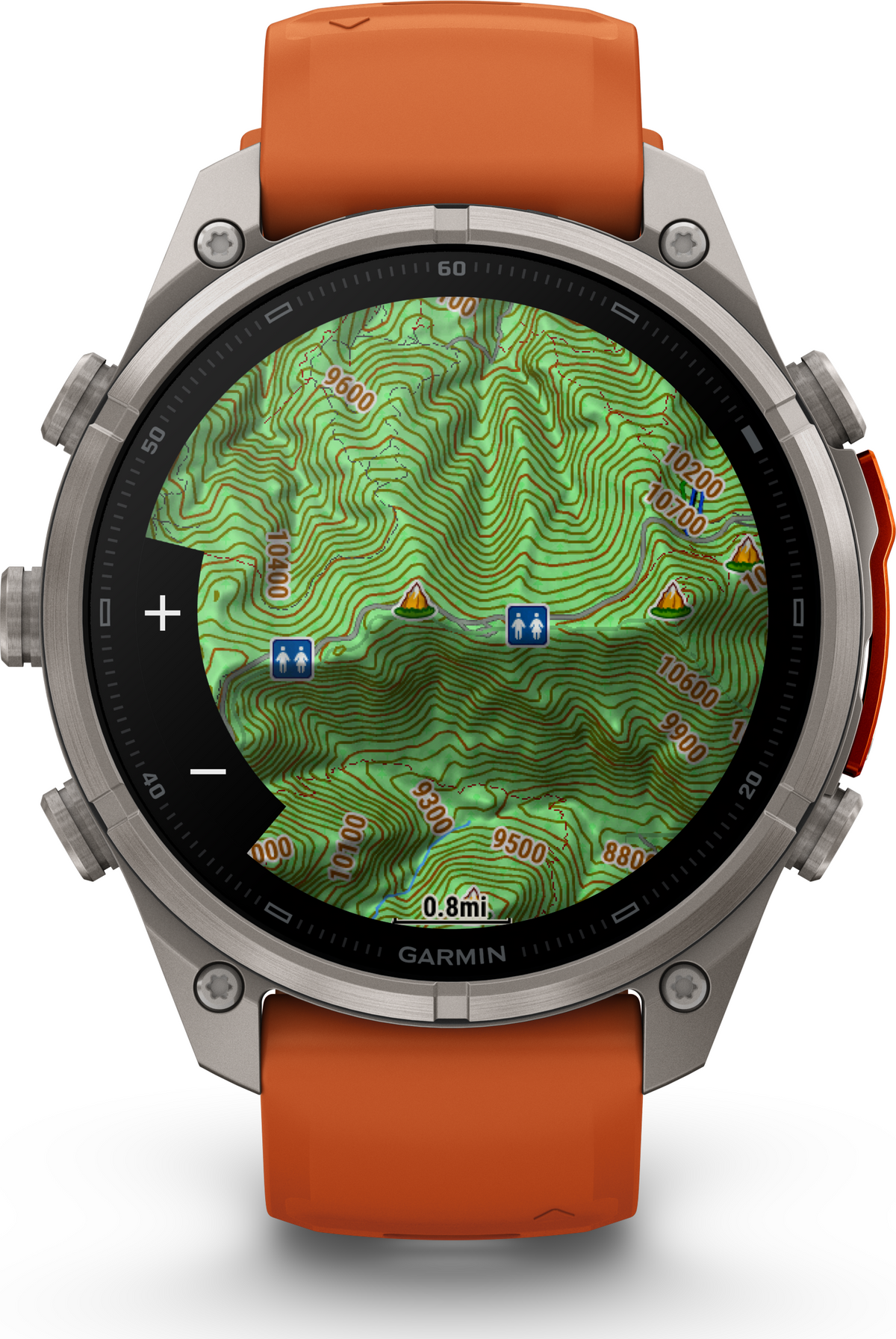 Garmin Fenix 9 Pro 47mm Titanium - Autumn Orange