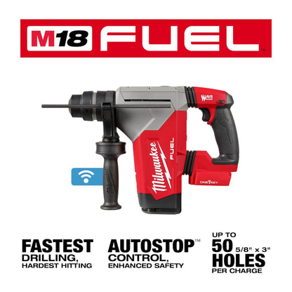 Milwaukee M18 Fuel 1-1/8" Sds Plus Rotary Hammer - One-Key