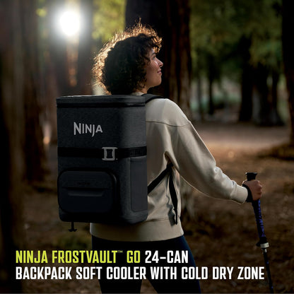 Ninja Outdoor Frost Vault Go 24 Backpack Soft Cooler - Charcoal Gray