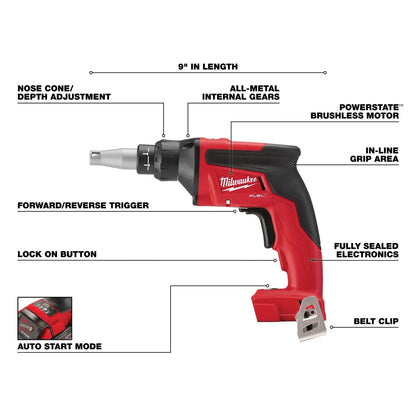 Milwaukee M18 Fuel Drywall Screw Gun BT