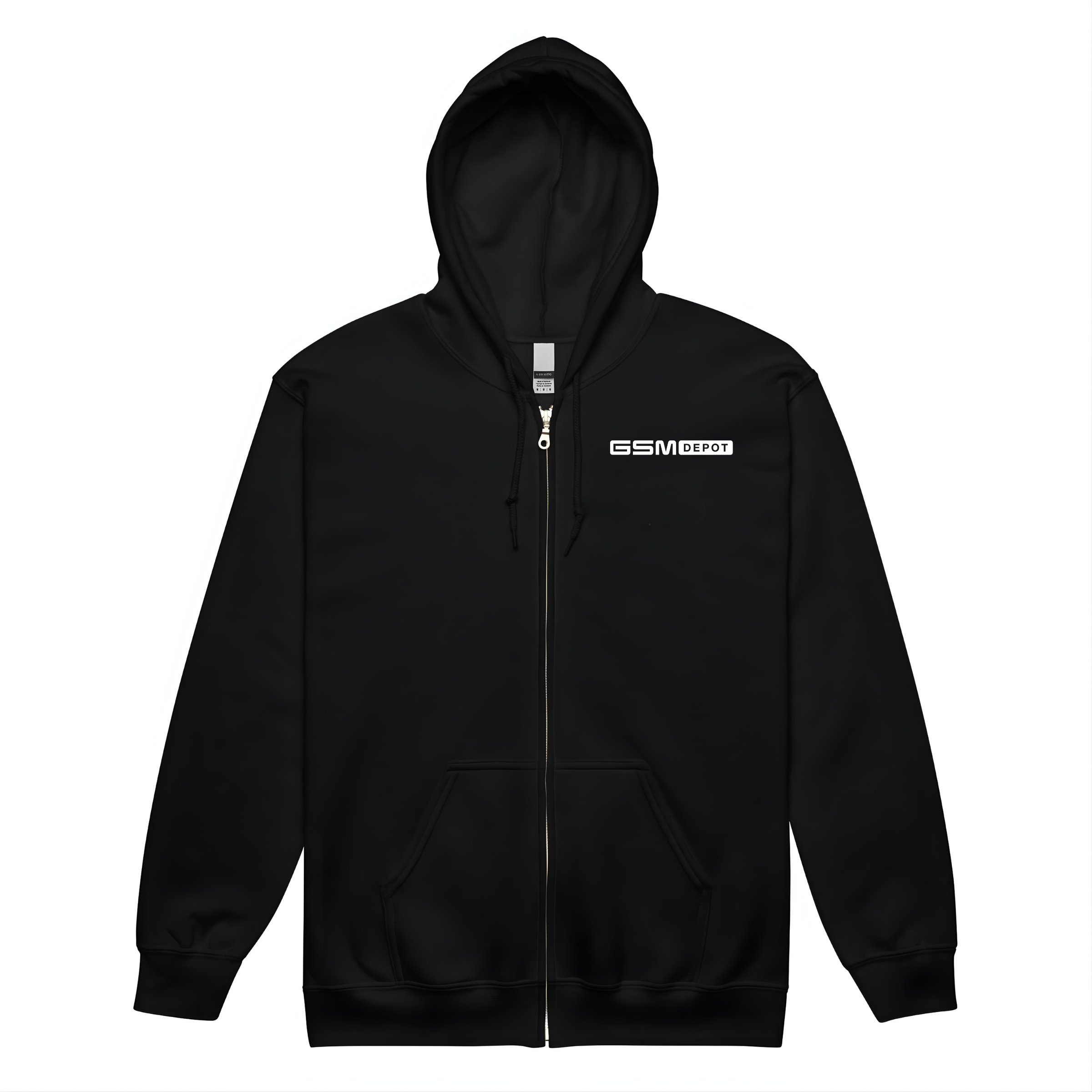 Unisex Zipper Fleece Hoodie - GSM Logo