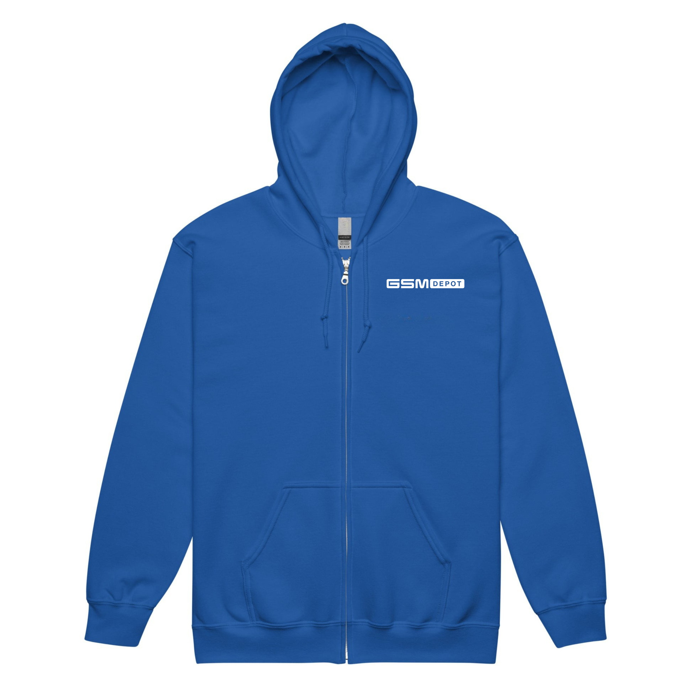 Unisex Zipper Fleece Hoodie - GSM Logo