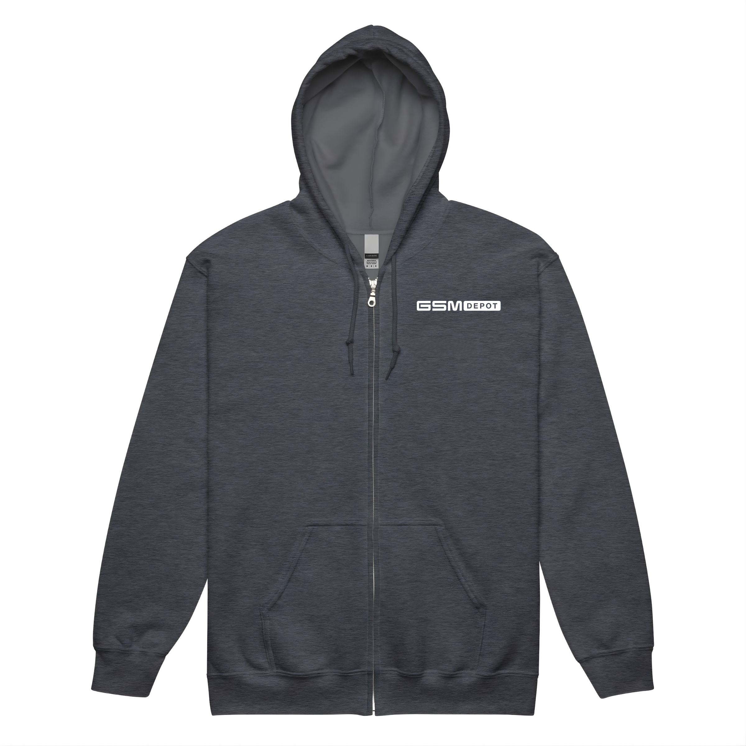 Unisex Zipper Fleece Hoodie - GSM Logo