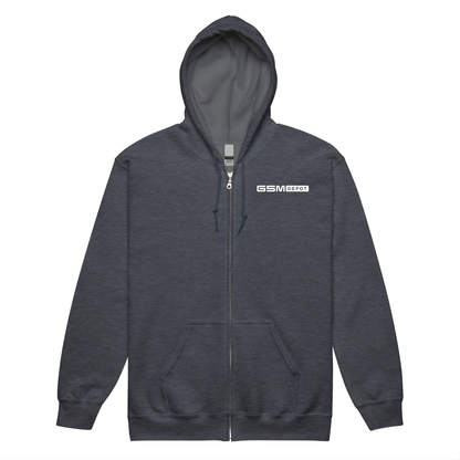 Unisex Zipper Fleece Hoodie - GSM Logo