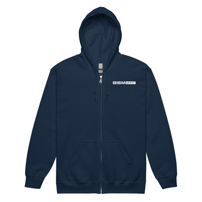 Unisex Zipper Fleece Hoodie - GSM Logo
