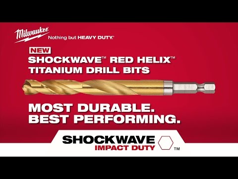 1/2" SHOCKWAVE Impact Duty RED HELIX Titanium Drill Bit